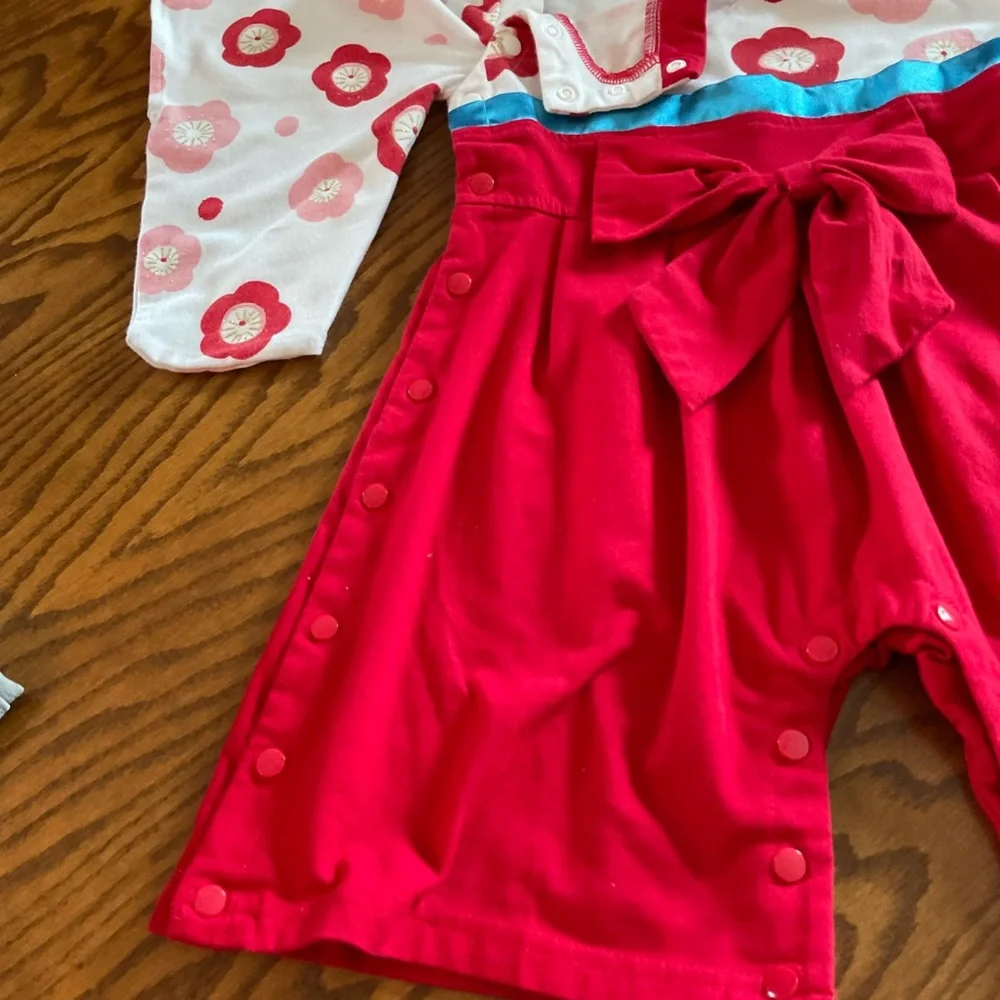 Nyan Cat Spring/Summer Short Sleeve Kimono Romper, Sz (80), 12-18 Mos.
